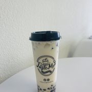 Jasmine Milk Tea with Brown Sugar Boba and Grass Jelly