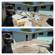 TJ Junk Removal Home Clean Out Before and After