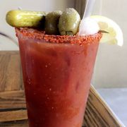Bloody Mary- double shot made w/ Tito's vodka