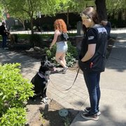 Kayak and her trainer, Elissa!