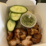 Sticky rice with Pork Belly