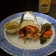 Chicken fajita Gordo burrito with a Sierra Nevada = heaven/favorite meal