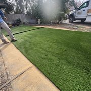 Turf install in progress