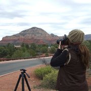 Dhara taking photos in Sedona