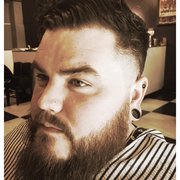 Classic cut, heavy drop fade and beard trim.