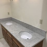 New Granite Bathroom with Eased Edge
