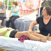 Free finish line massages~