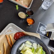 It was deliciousness that we forgot to photograph until it was in our bellies. :)