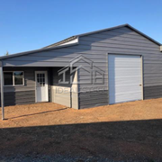Custom 48x40 Barn style building with porch area.