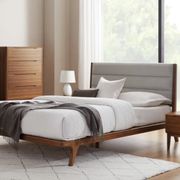 Bamboo bedroom furniture collection. Mercury frame, dresser and night stands.