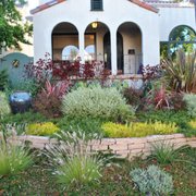 the front yard of a house