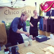 Chico Chai booth at the Saturday Chico Farmers Market (every sat, 7:30am-1pm, 3rd & Wall St)