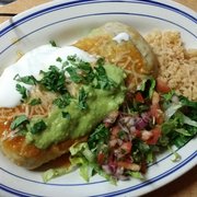Chimichanga not only looks good but it's ridiculous good!