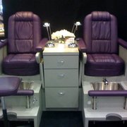 Private double mani/pedi room. Twice as much fun!