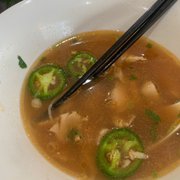Chicken pho heavily spiced up because I hate myself.