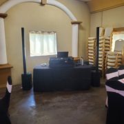Medium set up perfect for events under 100 people includes dance floor lights. This was a sweet 16!