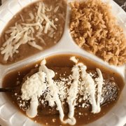 Chili relleno plate