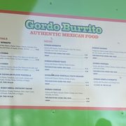 Truck menu