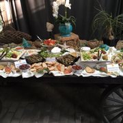 a table full of food