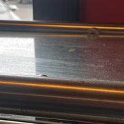 a close up view of a pizza oven