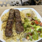 Ground Beef Kebab Plate