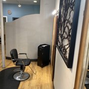 A Booth at Cutting Room Salon.