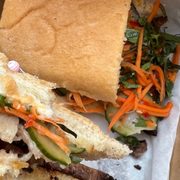 Brisket Pho sandwich