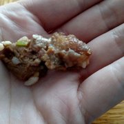 Here is a piece of raw steak from my burrito..i spent $6.70 for this?