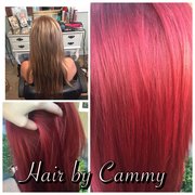 Before and after, vibrant red!