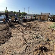 workers working on the construction site