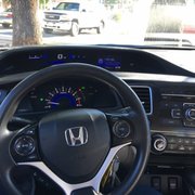 The inside of my 2013 Honda Civic LX. It's so beautiful I feel like I'm driving a brand new car!