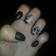 Matted spring nails I had done 4 days ago! :D