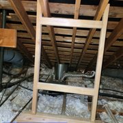 I made a framed support for a newly relocated Rinnai tank less.