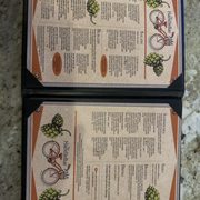 Food menu