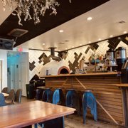 the interior of a coffee shop
