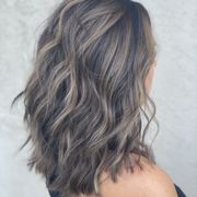 Cool brown balayage