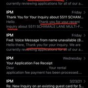 Just a few (yes there are more) identical emails from my attempted contact with IPM.