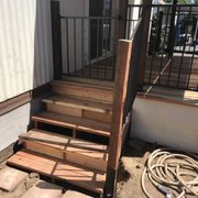 he steps leading up to the house