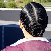 Natural cornrows