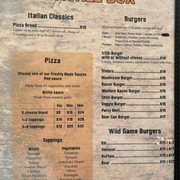 Pizza & Burgers Menu (April 2024)