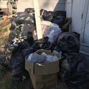Closer picture of trash
