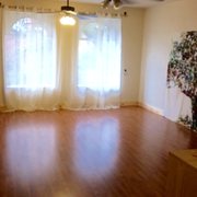 Natural sunlight fills the space.