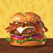 bacon, cheese, lettuce, and tomato