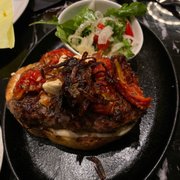 Open Face Burger