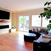 Precisely detailed matching hardwood flooring done throughout many rooms of the client's home.