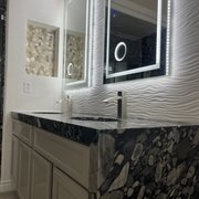 Bathroom remodel. Great clients. Much love for these two