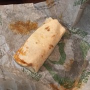 Just waited 45 minutes in the drive thru and this is how they gave me my food, you should've seen the soft taco that I had to throw away