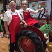 Check out our mascot, a restored 1942 International Cub Tractor
