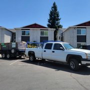 Cleanup at a local apartment complex.