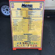 the menu